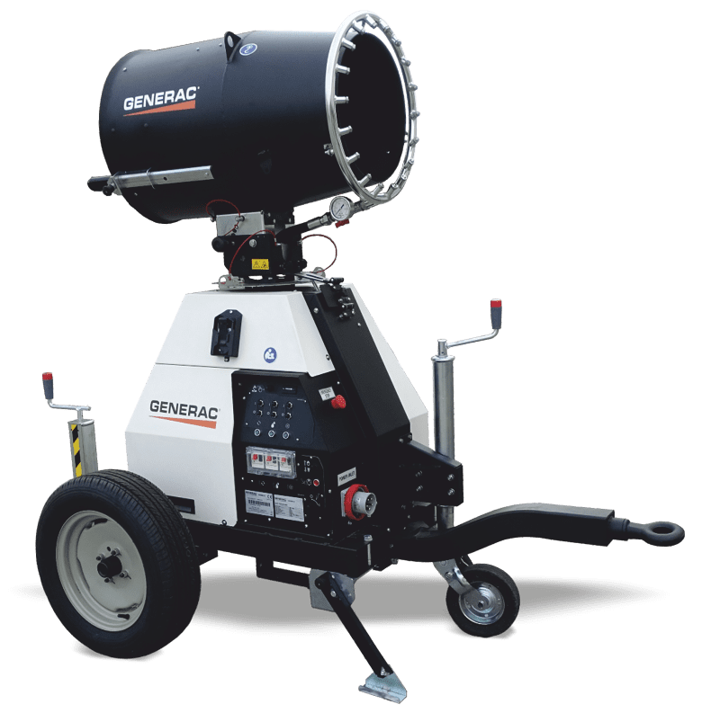 Generac Dust Fighter DF 4500 – powerful dust control system with a range of up to 30 m