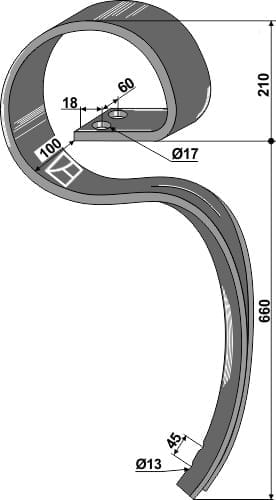 BL101.310961 Großfederzinken ''Cyclops'' ohne Schar