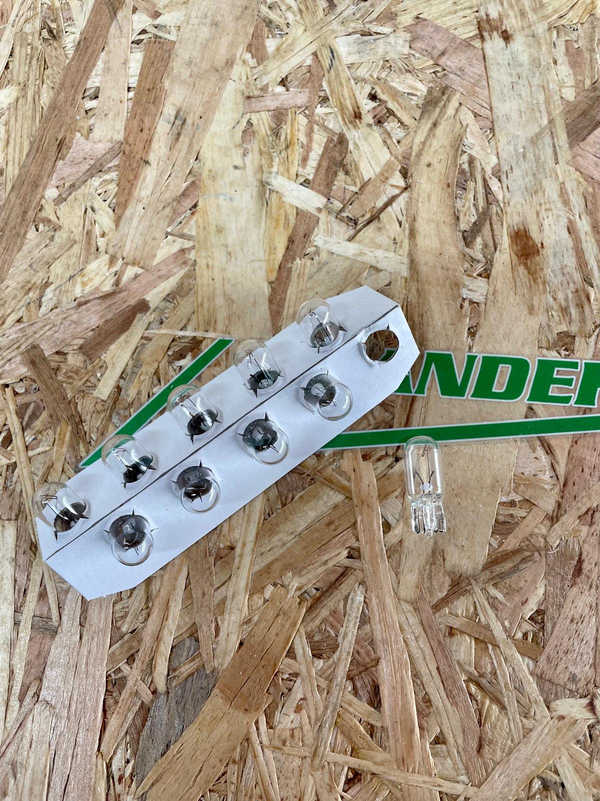 Glassockellampe - 12V / 2W