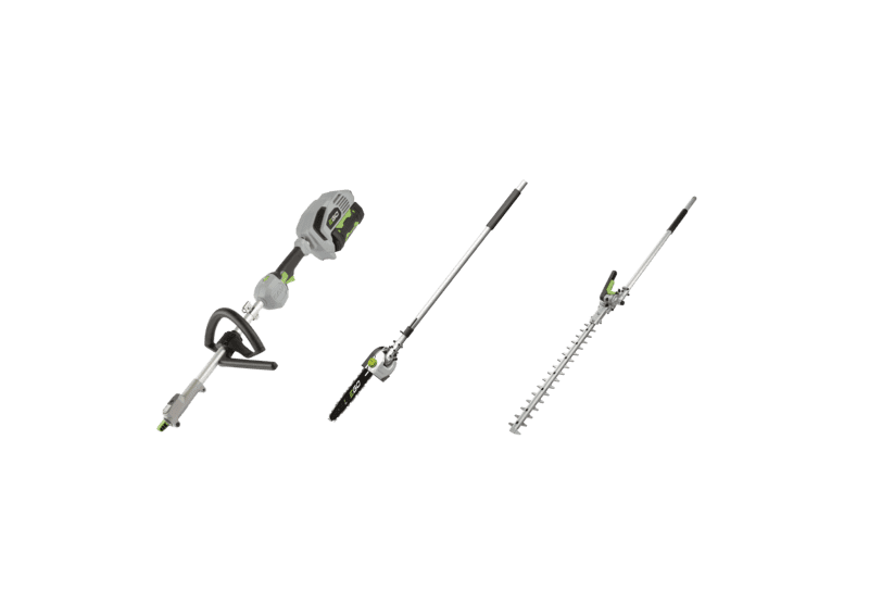 EGO Multifunktionswerkzeug-Kit – Einstiegset mit Heckenschere & Hochentaster inkl. 2,5Ah Akku & Schnellladegerät