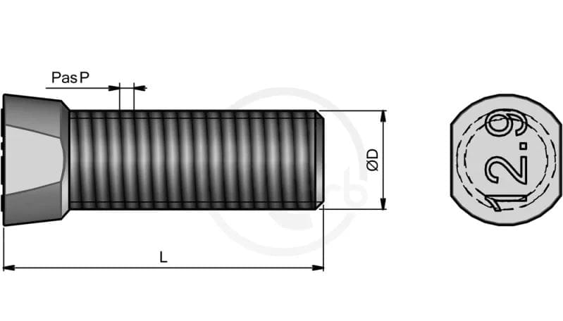 BL17831 AC Schraube + Mutter 12x50, 12.9 - BTC2M1250