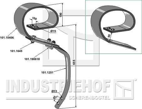 BL28794 Blattfederzinken System David