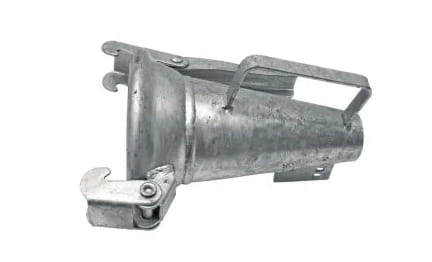 Italian system (Berselli) steel nozzle with M-part 4"