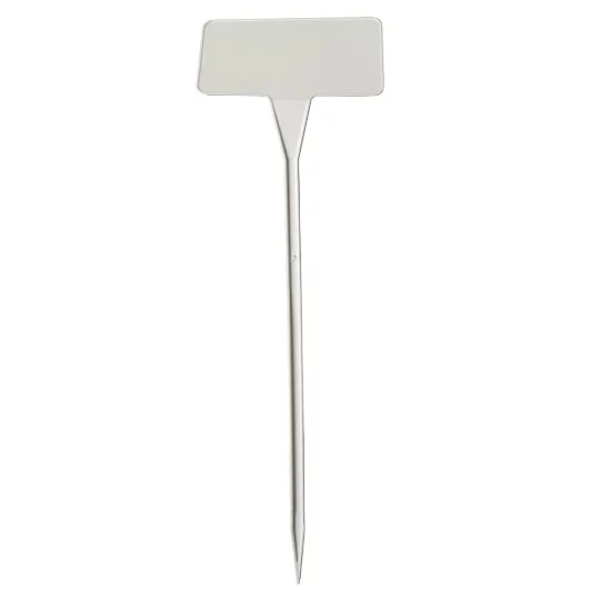 100x Etikettierstab geneigt 94 x 155 mm, Höhe 530 mm – Wetterfeste Pflanzschilder