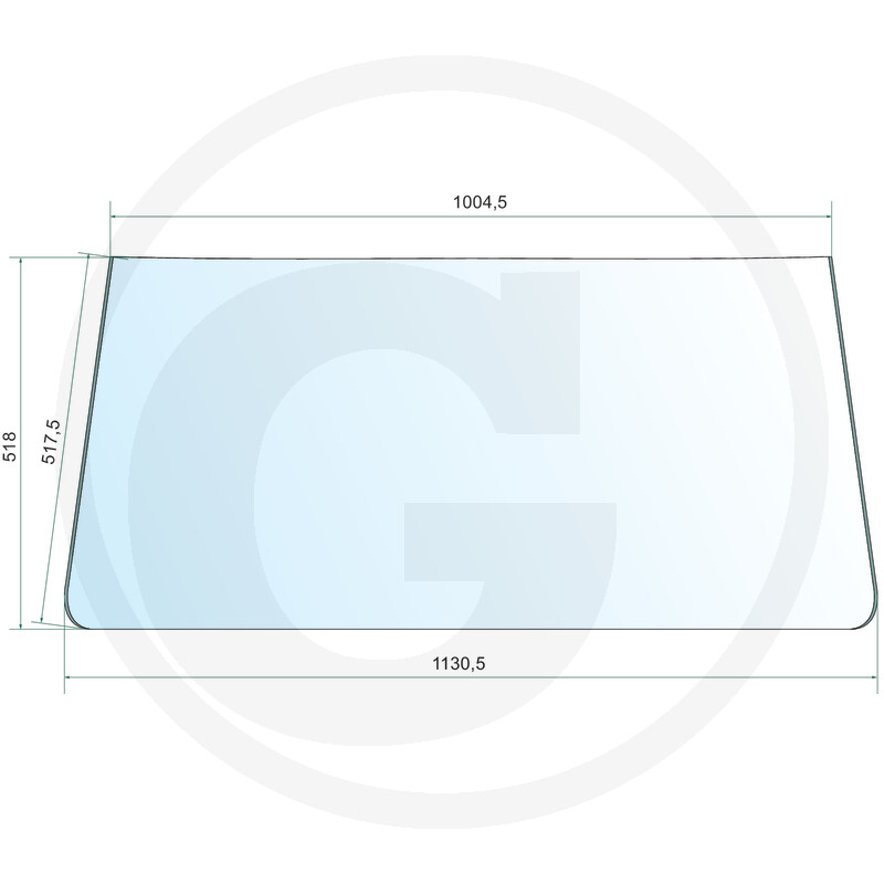 Frontscheibe - passend zu Kabine Fritzmeier M200, M201, M210, M211, M214, M215, M275, M280, M301, M315, M611, M701, M702, M703, M704, M711, M713, M715