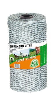 10253 Weidelitze / Kunststofflitze weiß - 3mm / 500mm