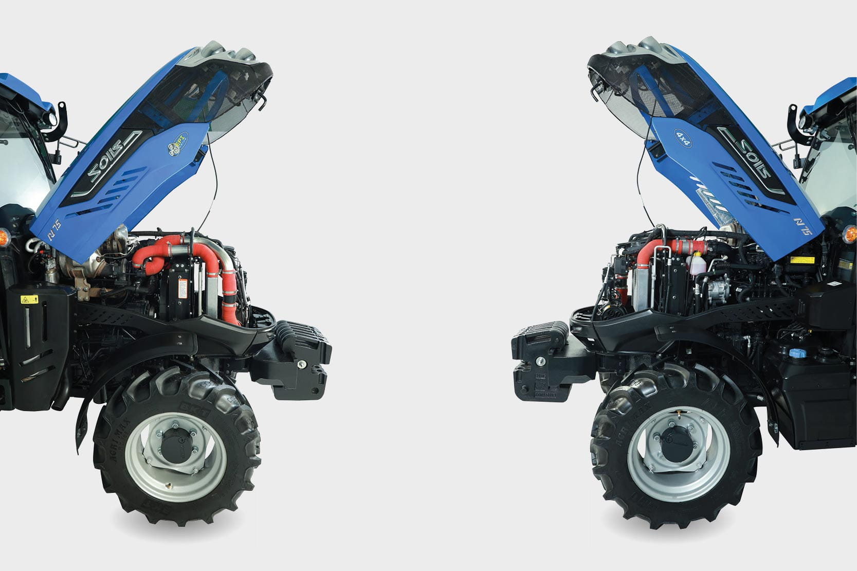 Solis 75 NT Stage V Carraro avec cabine – tracteur à voie étroite 75 ch