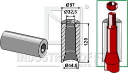 BL29513 Einschweissbuchse 120 mm