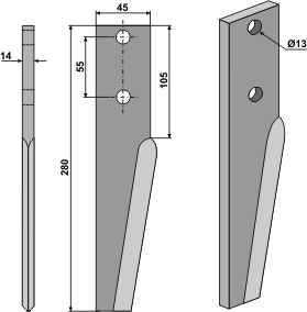 BL6064 RH07DER Kreiseleggenzinken