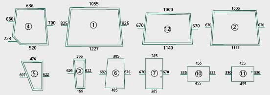 BL16270 Teilscheibe rechts