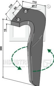 BL27577 Kreiseleggenzinken, linke Ausführung