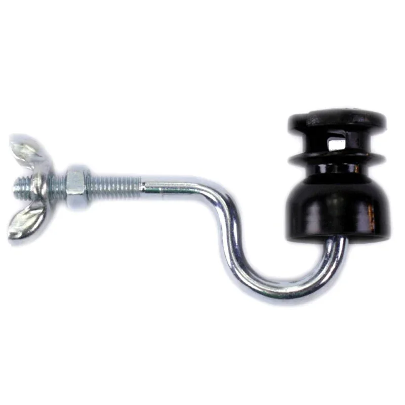 25x Schlitzisolatoren S161 – M6 Gewinde für Litze & Draht | Weidezaunisolatoren