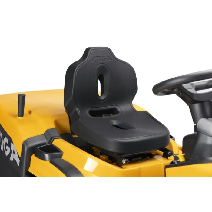 Stiga Rasentraktor Estate 598 – 98 cm Schnittbreite, ST 500 Motor, Hydrostat & 240 L Fangkorb