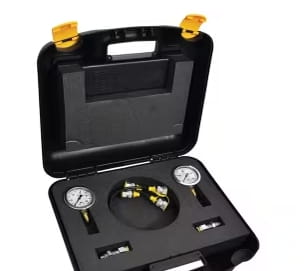 Hydraulic measuring case set analogue - 1x 0-100bar / 1x 0-400bar