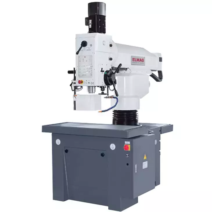 Elmag Radial 3D Column Drilling Machine RSB 50 Touch Vario – 50 mm drilling capacity, servo feed, touchscreen, 360° swivel