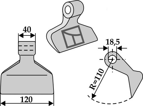 BL4023 Hammerschlegel - passend zu Alpego P40063 / Omarv CL00325