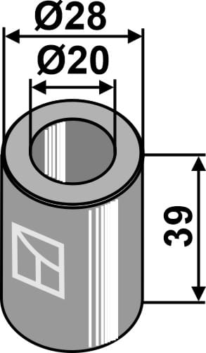BL4183 Buchse Dm 28x39 für Taarup