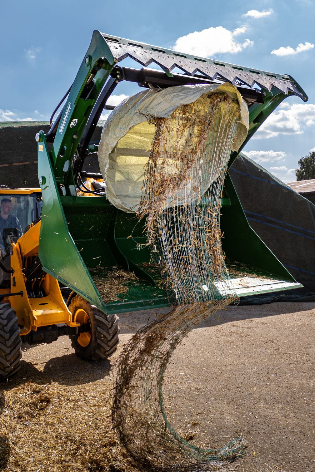 Düvelsdorf Ballenschneidschaufel 2000 mm – Ballenschneider Schaufel für Silage, Heu & Stroh