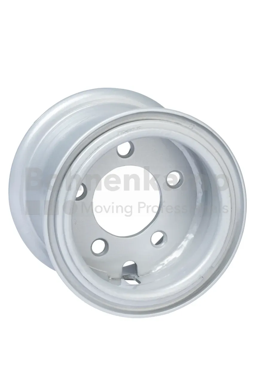 Complete wheel BKT 21 X 8 - 9 14 PR IND. WITH TUBE, 5/94/140 , ET 0 6.00 - 9, SILVER