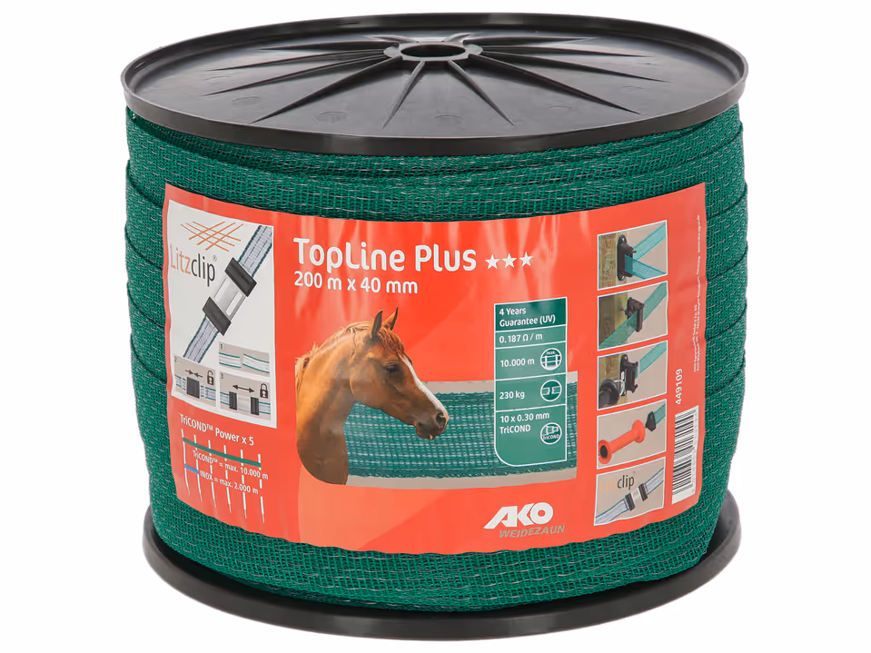 Band Top Line Plus, 200m, 40mm 10x0,30TriCond, Grün