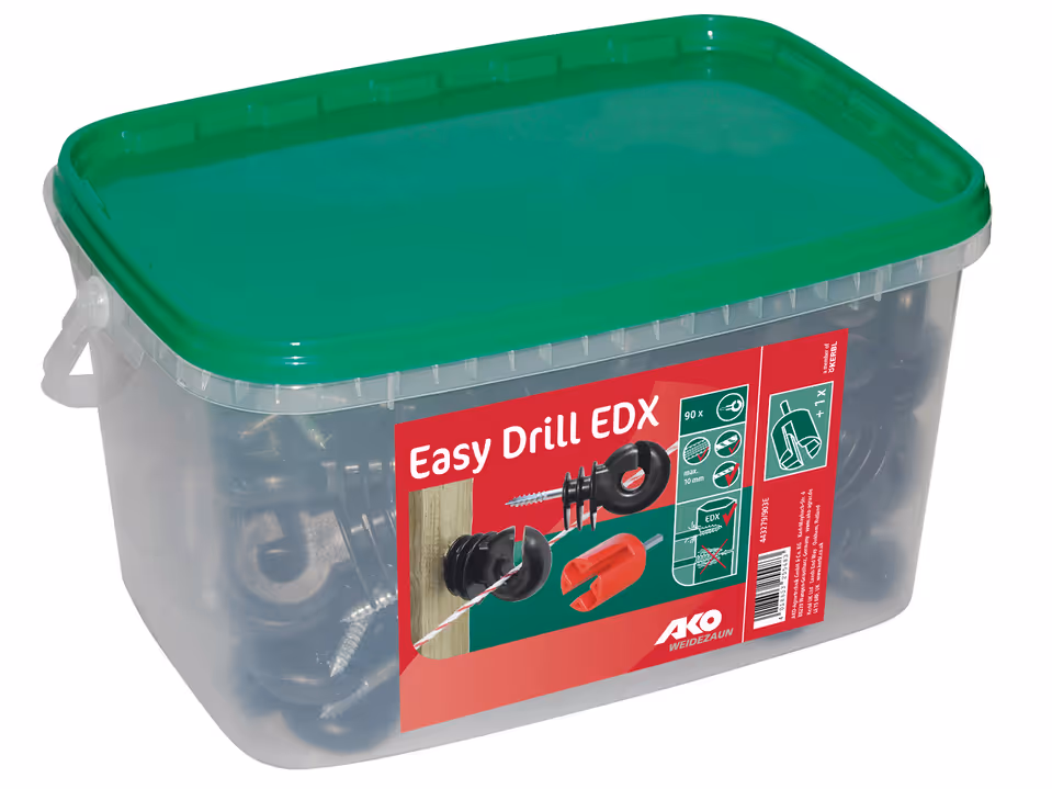 90x Easy Drill Ringiso. EDX Eimer incl.Einschrauber