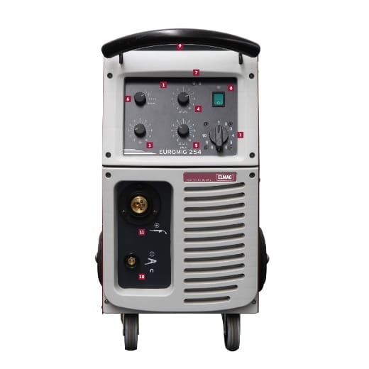 Elmag MIG Gas Shielded Welding Machine - 25-250A / 0.5-10mm / 400V