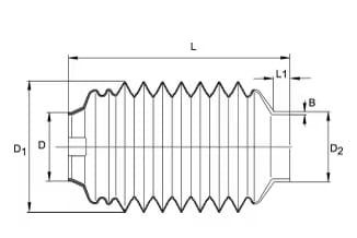 Walterscheid Schutztrichter SC05/12 - 282x62 ->91mm