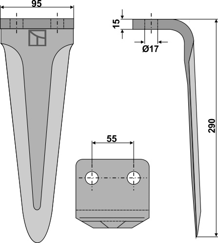 Kreiseleggenzinken 290mm - passend zu Morra