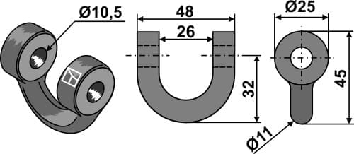 BL28137 Schäkel - passend zu Müthing