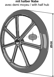 BL2991 Packerscheibe mit halber Nabe Ø900