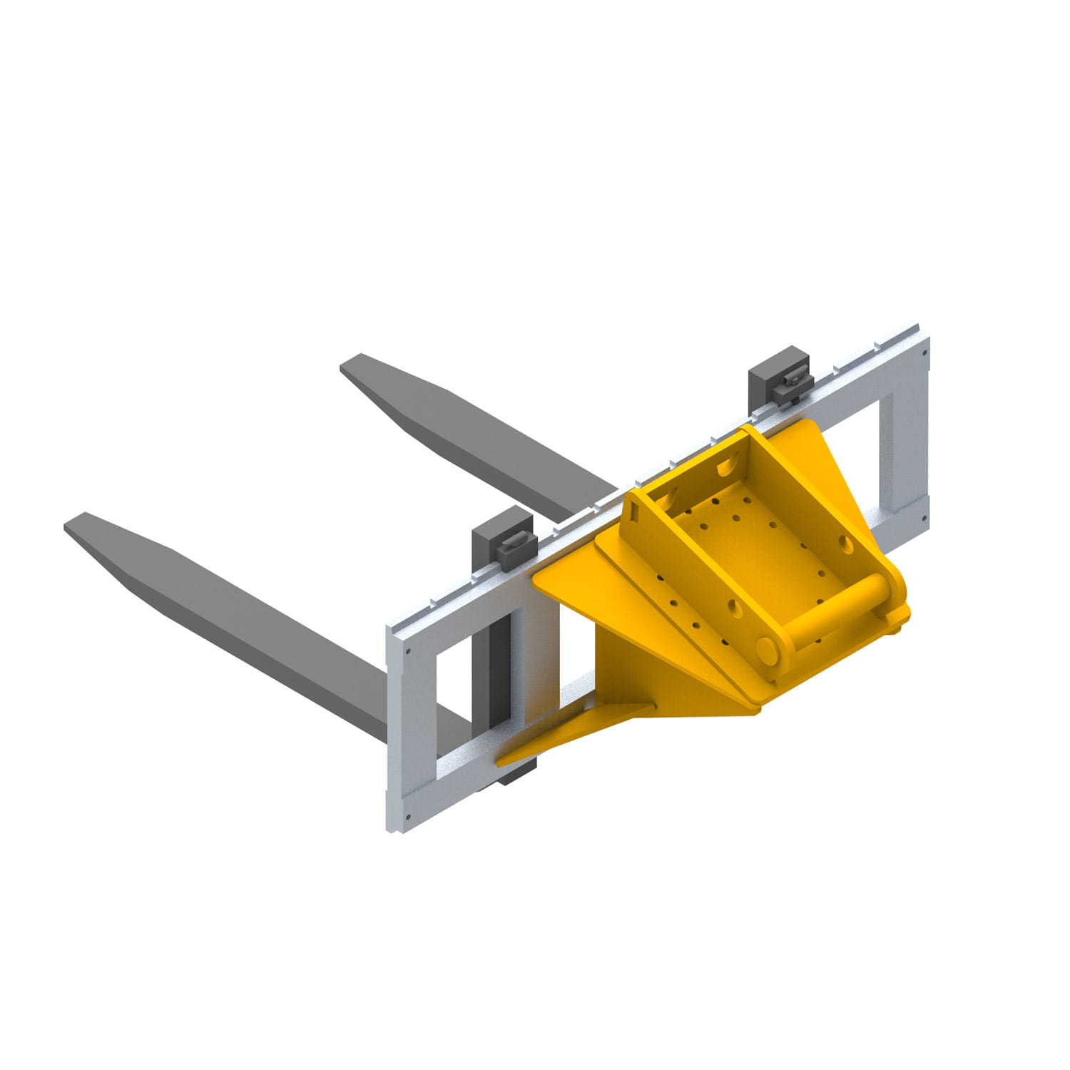 Fliegl Bagger Staplergabel 1200 mm – FEM3 Gabeln 125x50 mm, MS08 Aufnahme, 3,5 t Tragkraft