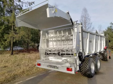 Cynkomet Miststreuer 14 t, 12,9 m³, S355-Aufbau, ADR-Achsen 100 mm