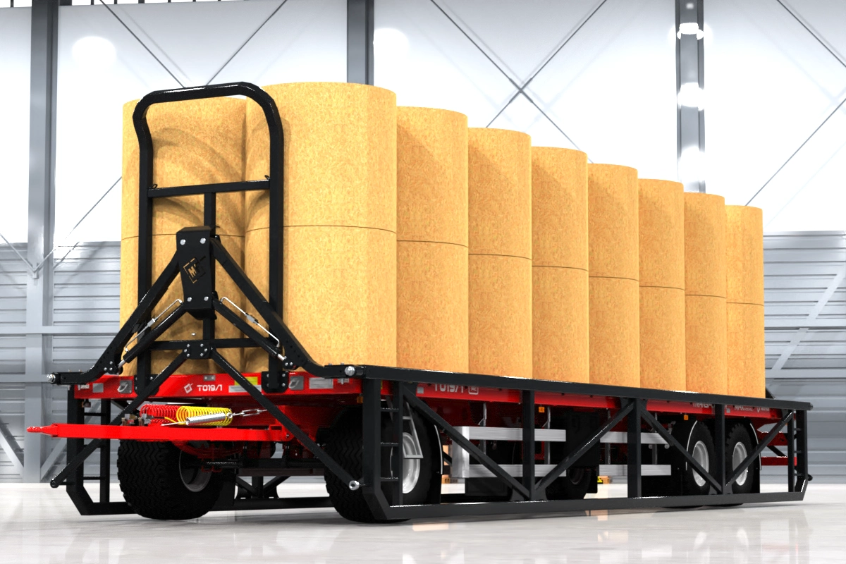 Metalfach Ballenanhänger 20t – 32 Ballen | Hydraulisch absenkbar | 40 km/h