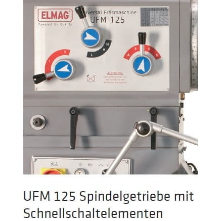 Elmag Universal Milling Machine Model UFM 125 - incl. 3-axis position display