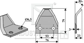 BL29640 Futtermischwagenmesser