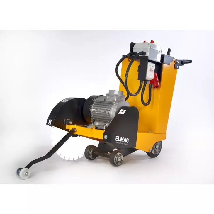 Elmag joint cutter FSE-503 without diamond blade, with 7.5kW/380 Volt electric motor, with integrated 40 liter water tank