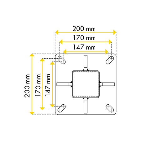 Patura posts 90 x 90 mm