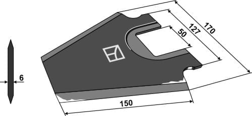 BL29844 Ladewagenmesser 5mm - passend zu Pöttinger 434.012