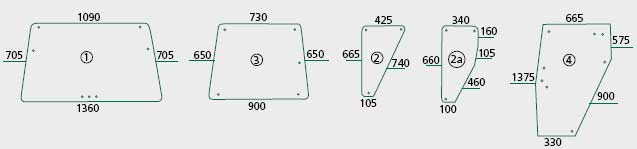 BL16350 Türscheibe R - passend zu Deutz-Fahr 04347341