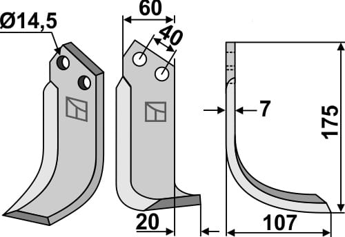 BL5495 Fräsmesser R - passend zu Maletti MA1302177