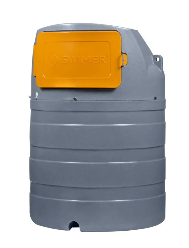 container, tank, wasserbehälter, grau, orange klappe