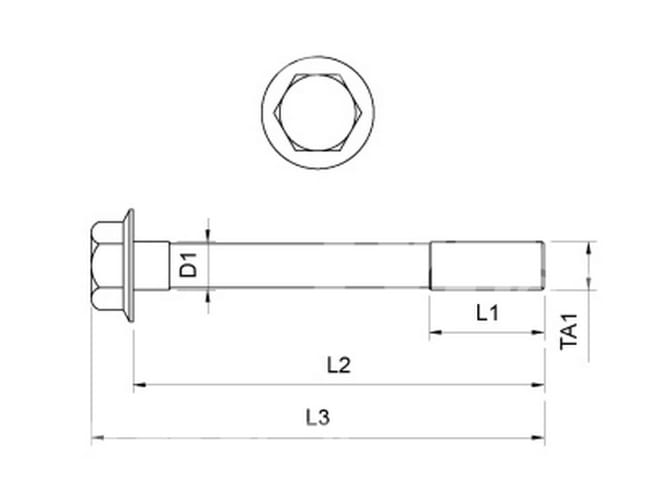 Volvo cylinder head bolt - EC35, EC45, EC27C, EC25C, ECR38, ECR48C