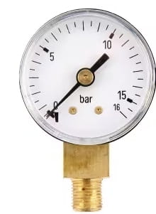 Manometer Ø40 0-16 bar ⅛" bottom - dry