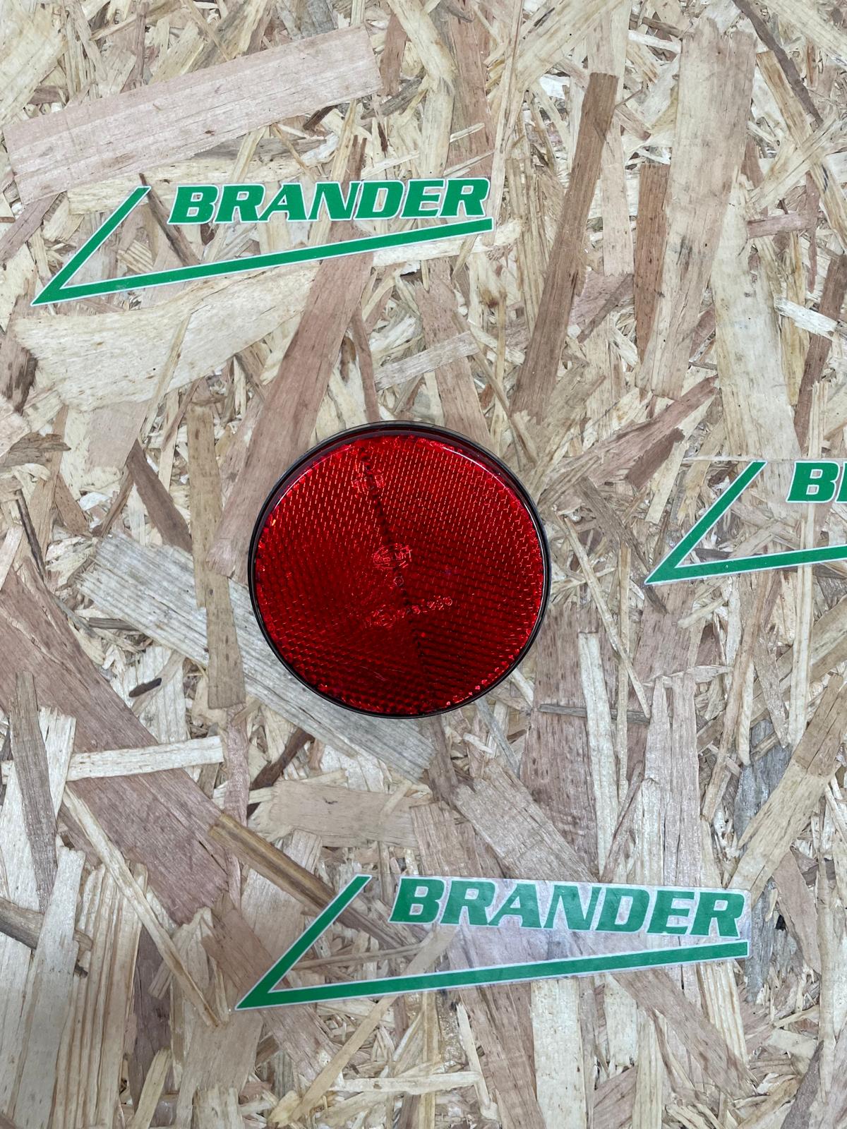 Hella Rückstrahler 85mm rund rot - geschraubt M5