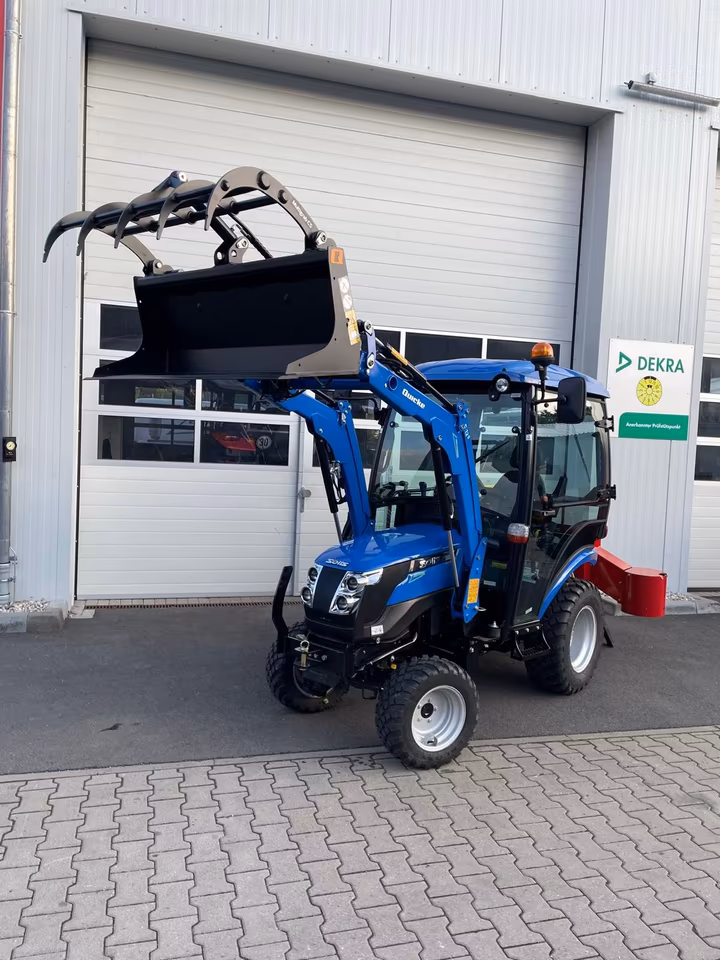 Solis 26 9+9 Traktor mit XXL Kabine & Frontlader | 26 PS Mitsubishi Diesel – Allrad, Servolenkung & Komfort