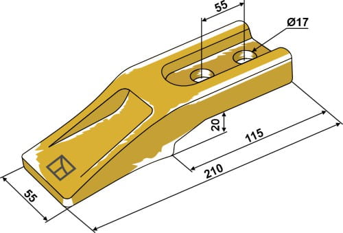 18300-23 Standard Zahn für Frontladerschaufeln 4