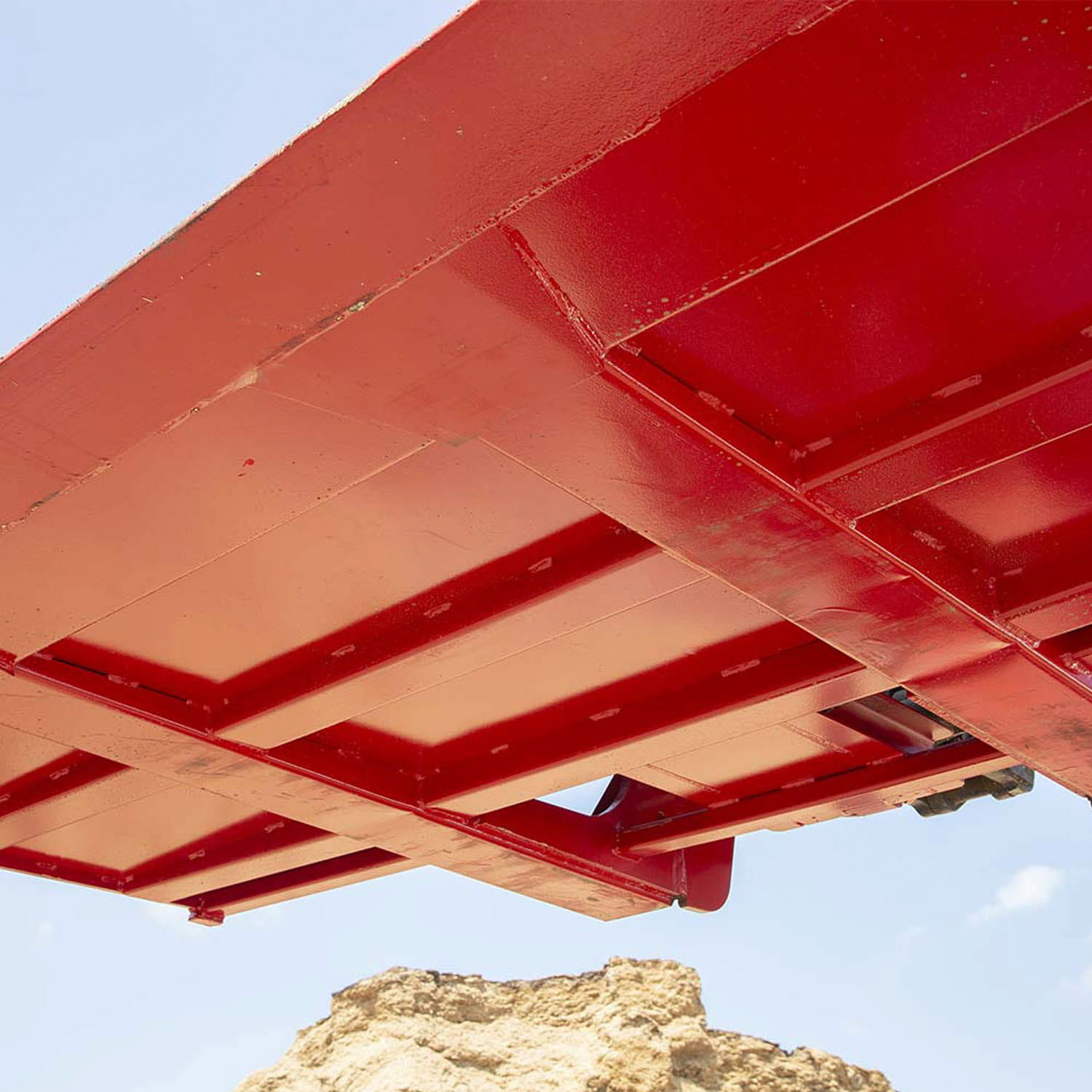 Fliegl push-off bucket | Hydraulic | Wheel loader or telescopic loader attachment | Painted