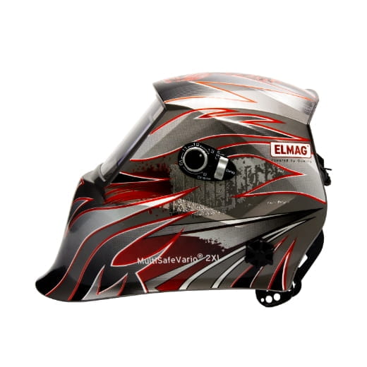 Elmag Automatic Welding Helmet FLAME - Green Color