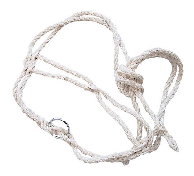 60146 Sisal Strickhalfter doppelt mit Ring