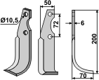 BL4936 Fräsmesser CAS-12R